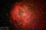 The Rosette Nebula shot on January 2-3, 2009. Orion EON ED80 w/Canon 40D @ Prime Focus.