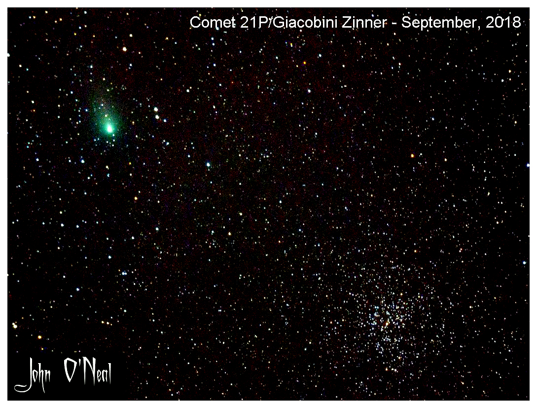 Comet 21P-Giacobini-Zinner, September 10, 2018